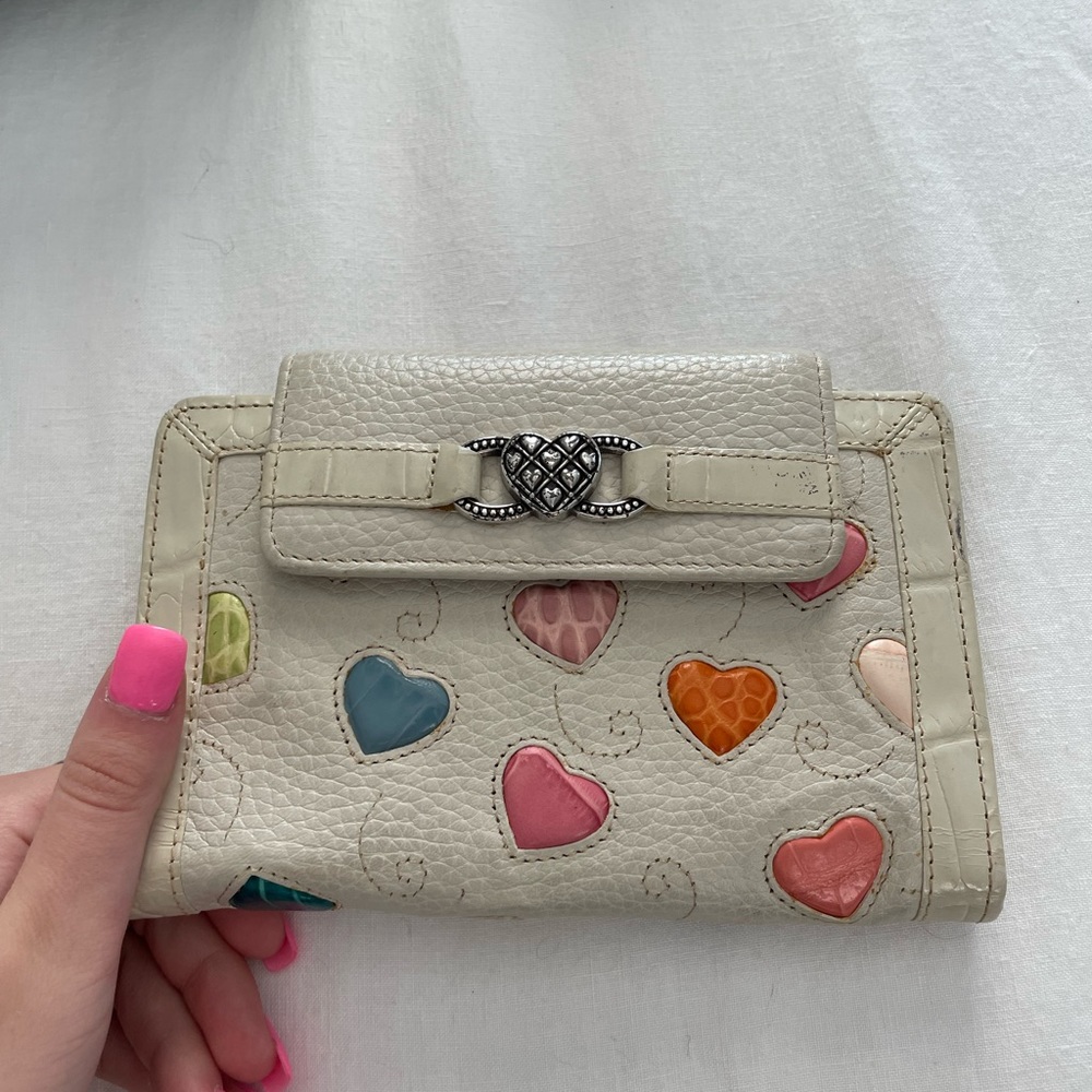 Brighton Leather Heart Wallet